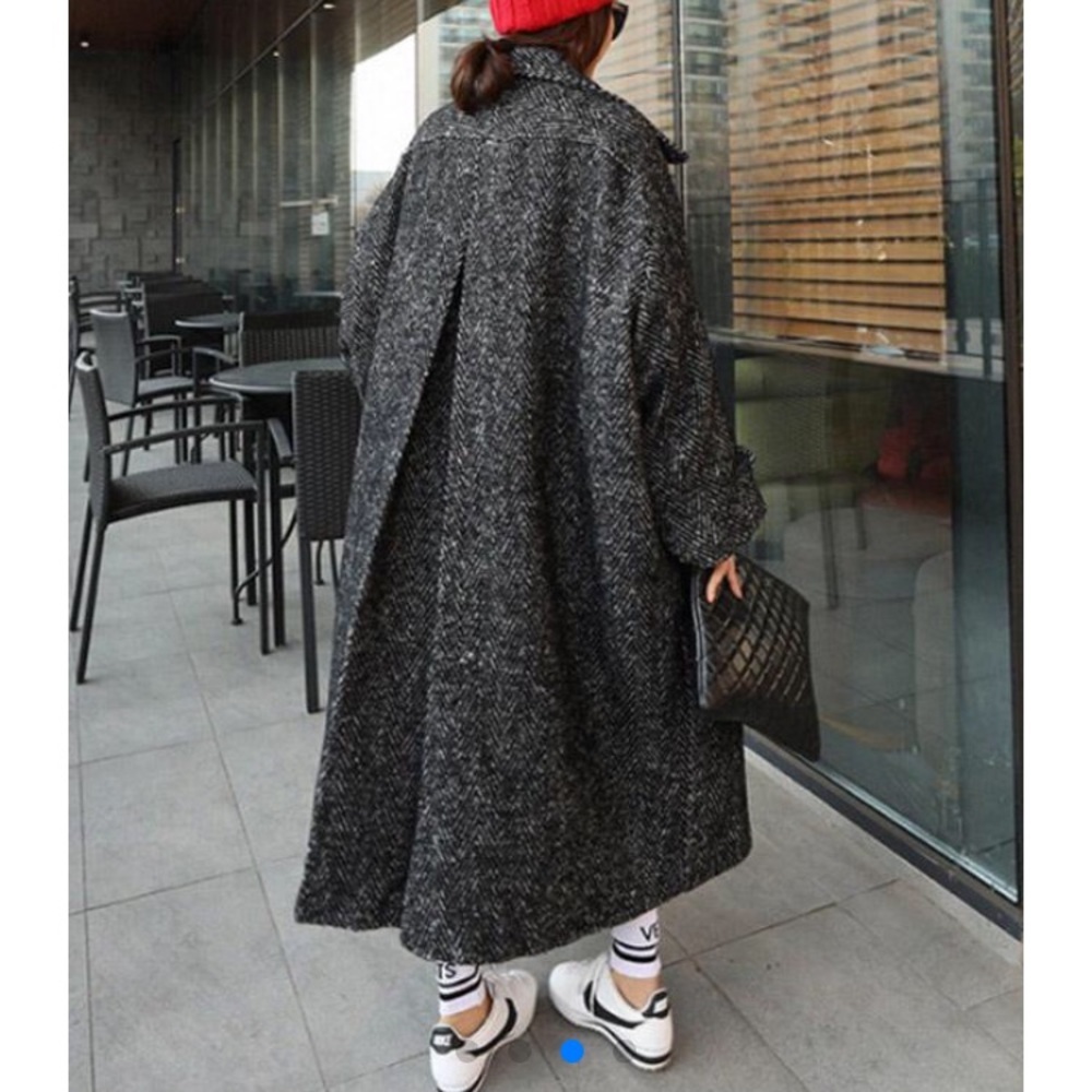 SUPER LOOSE CHIC LONG WOOL JACKET